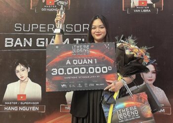 Linda Trần xuất sắc đoạt giải á quân hạng mục da 3D Sợi Hairstroke tại sự kiện The Legend of PMU 2023