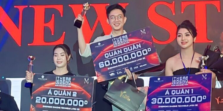 Trần Hải xuất sắc đoạt giải quán quân phun da 3D tại sự kiện The Legend of PMU 2023